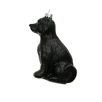 4.25" Black Dog Glass Ornament by Ashland®