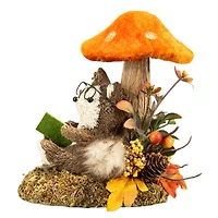 7" Fox Reading Under Mushroom Natural Décor by Ashland®