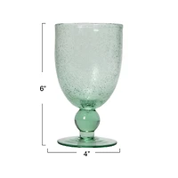 Hello Honey® 14oz. Transparent Stemmed Bubble Glass Set