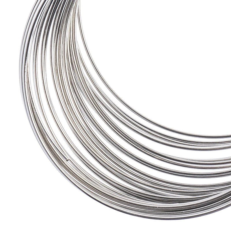 John Bead 1mm Silver Memory Wire