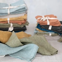 Hello Honey® 10" Square Stonewashed Linen Cocktail Napkins