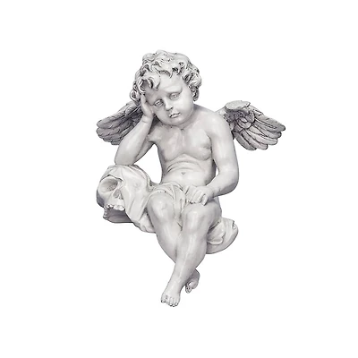 Design Toscano® 13" Mourning Mortality Sitting Cherub Sculpture