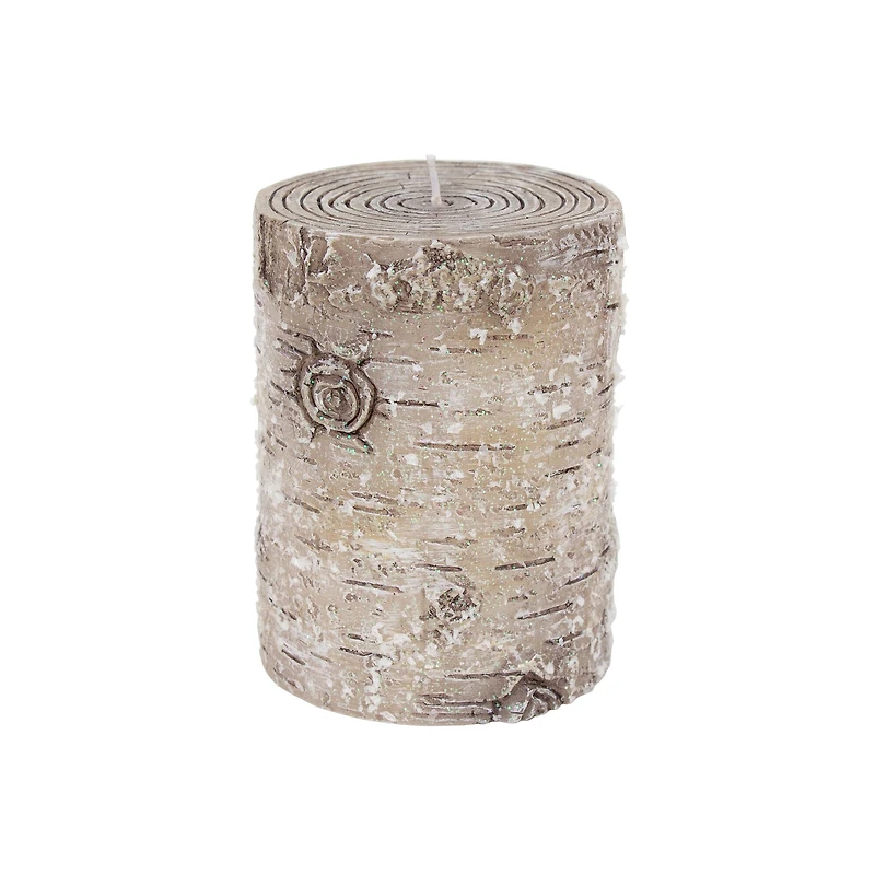 Faux Birch Pillar Candle by Ashland
