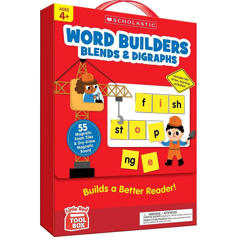 Scholastic Teaching Solutions Little Red Tool Box Word Builders Blends & Digraphs Kit