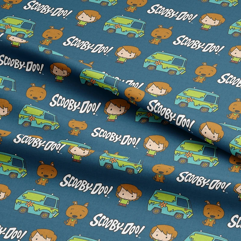 Scooby-Doo Chibi Mystery Van Cotton Fabric