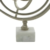 13" Glam Silver Armillary Table Accent