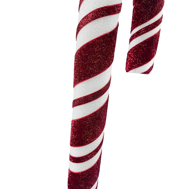 31" Red & White Glitter Candy Cane Stem by Ashland®