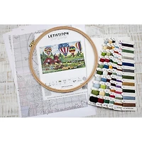 Letistitch Up Up and Away Counted Cross Stitch Kit