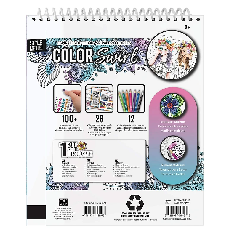 Style Me Up! Cool Swirl Art Kit