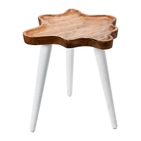 Hello Honey® Wood Wavy Edge End Table