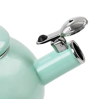Martha Stewart 1.5qt. Mint Enamel on Steel Stovetop Tea Kettle