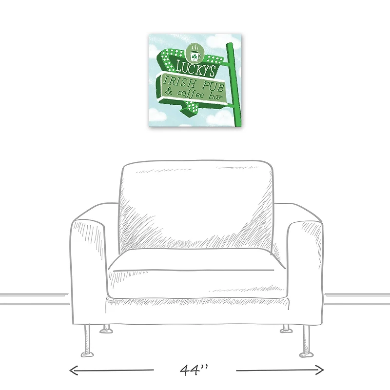 Lucky's Irish Pub & Coffee Bar Canvas Wall Art