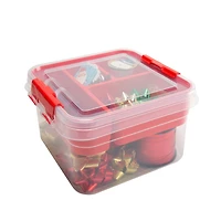 Simplify Red  2-Tier Gift Supply Storage Box