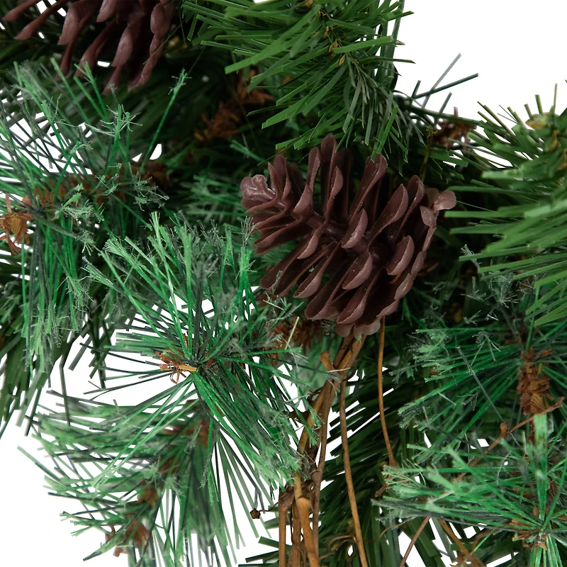 16" Country Mixed Pine Artificial Wreath