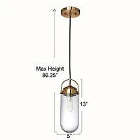 Hello Honey® Robert Stevenson Lighting Shiloh Metal & Glass Ceiling Light