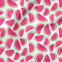 Fabric Editions White Watermelon Cotton Fabric