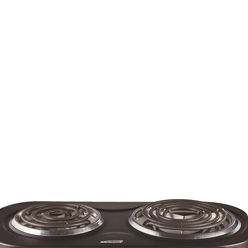 Brentwood Black 1,500 Watt Double Electric Burner