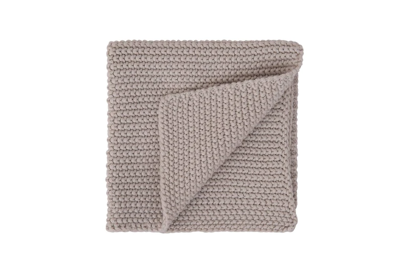 Hello Honey® Gray & Charcoal Square Cotton Knit Dish Cloth Set