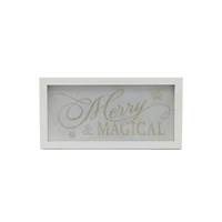 15.75" White & Gold Merry & Magical Wall Décor by Ashland®