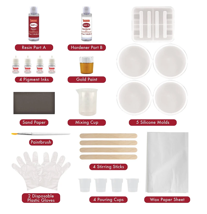 Resin Coasters & Stand Kit by Craft Smart®