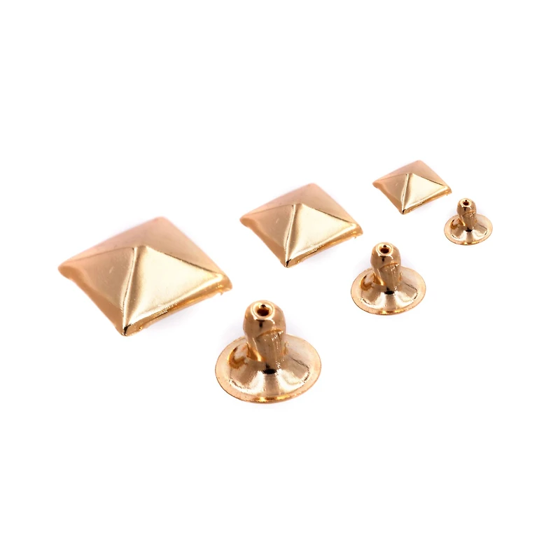 Assorted Gold Leather Rivet Mix by Bead Landing™