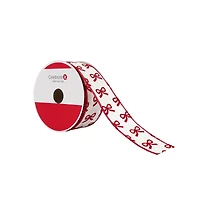 1.5" x 30ft. Red Glitter Bows Wired Ribbon by Celebrate It®