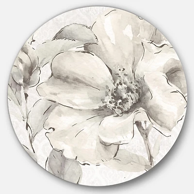 Designart - Indigold Grey Peonies IV