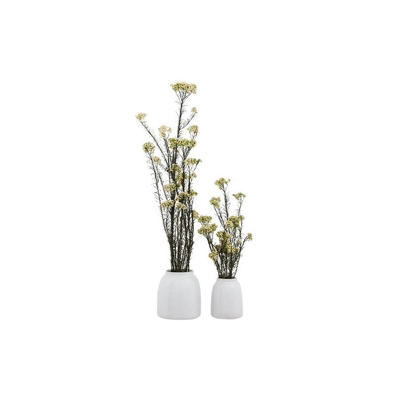 Hello Honey® White Terra Cotta Vase Set