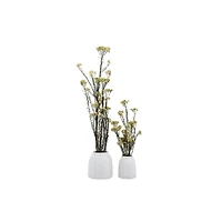 Hello Honey® White Terra Cotta Vase Set