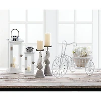 Slender Cockatoo Candleholder 4.5" x 4.5" x 11.25