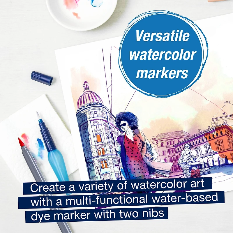 Faber-Castell® Goldfaber Aqua Portrait Dual-Tip Marker Set