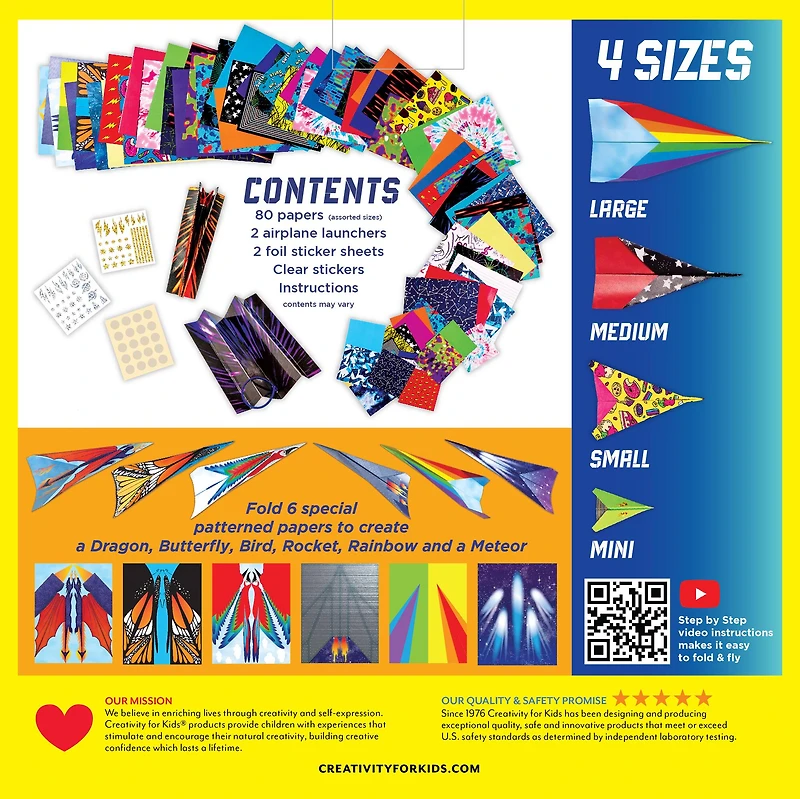 Creativity for Kids® Fold & Launch Paper Airplanes