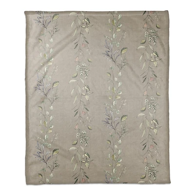 Vines Coral Fleece Blanket