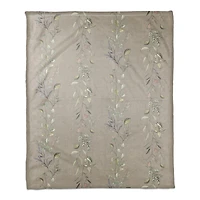 Vines Coral Fleece Blanket