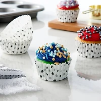 Black & Gray Polka Dot Grease Resistant Baking Cups by Celebrate It®