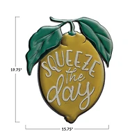 Hello Honey® Lemon Squeeze the Day Metal Wall Hanging