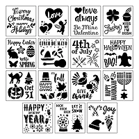6 Pack: Holidays Stencils by Craft Smart®, 12" x 12"
