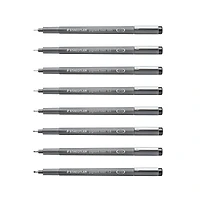 STAEDTLER® Black 8 Piece Pigment Liner Set