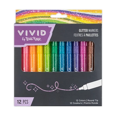 VIVID by Brea Reese® Glitter Markers Set