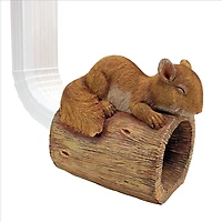 Design Toscano 9" Jolly the Squirrel Gutter Guardian Downspout Statue