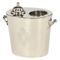 11" Silver Metal Traditional Wine Holder Cooler