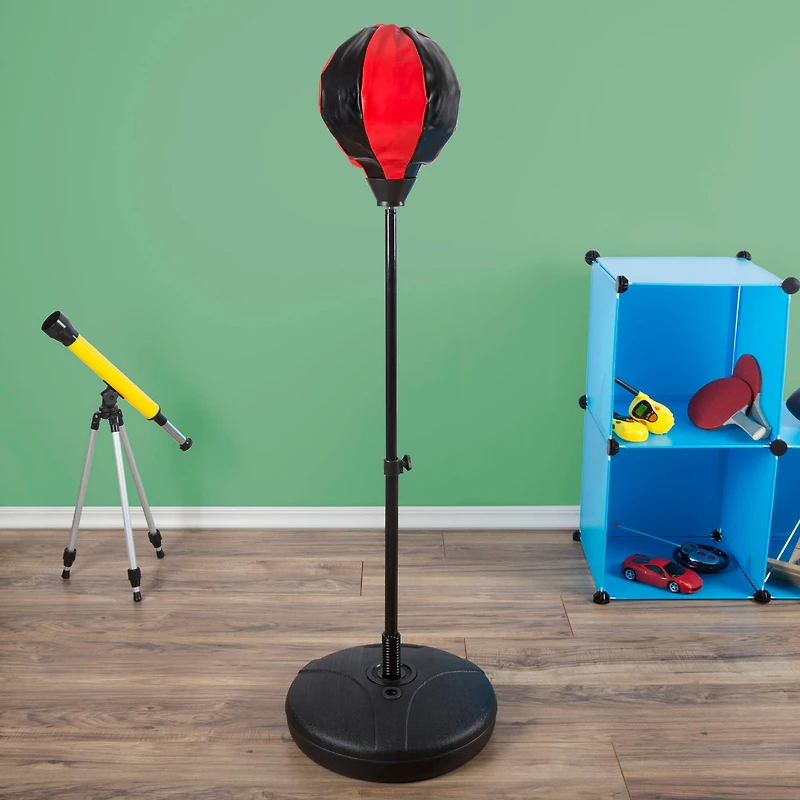 Toy Time Inflatable Freestanding Kids Punching Bag With Boxing Gloves