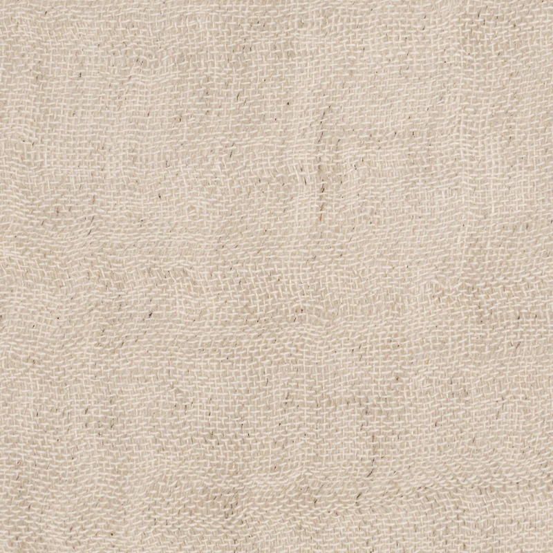 Hello Honey® 18" x 18" Natural Patterned Edge Woven Cotton & Linen Pillow