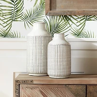 10" Gray Terracotta Vase