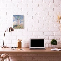 Stupell Industries Woman with Parasol Monet Wooden Wall Plaque