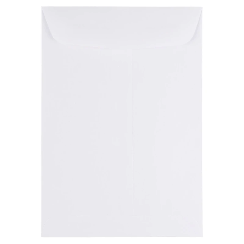 JAM Paper 7" x 10" White Open End Catalog Commercial Envelopes