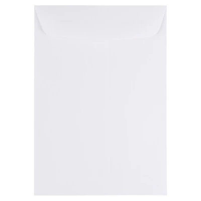 JAM Paper 7" x 10" White Open End Catalog Commercial Envelopes