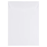 JAM Paper 7" x 10" White Open End Catalog Commercial Envelopes