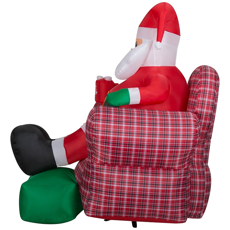 6ft. Airblown® Inflatable Santa in Recliner