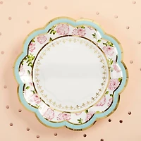 Kate Aspen® 7" Blue Tea Time Whimsy Paper Plates, 32ct.